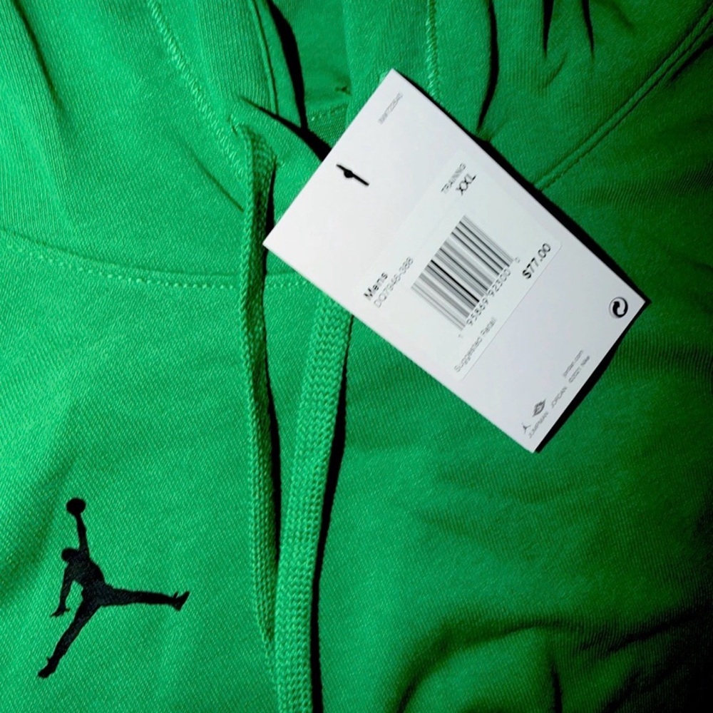 Jordan Dri-FIT Sleeveless Pullover Training Hoodie Men’s Green DQ7946-388 NWT - Picture 3 of 3